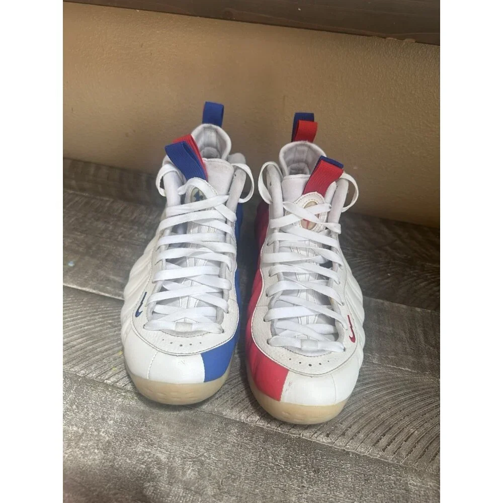 Nike Air Foamposite Shoes USA Red White Blue Olympics Women's Size 9 - Picture 2 of 5